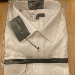 White dress shirt with pattern cotton